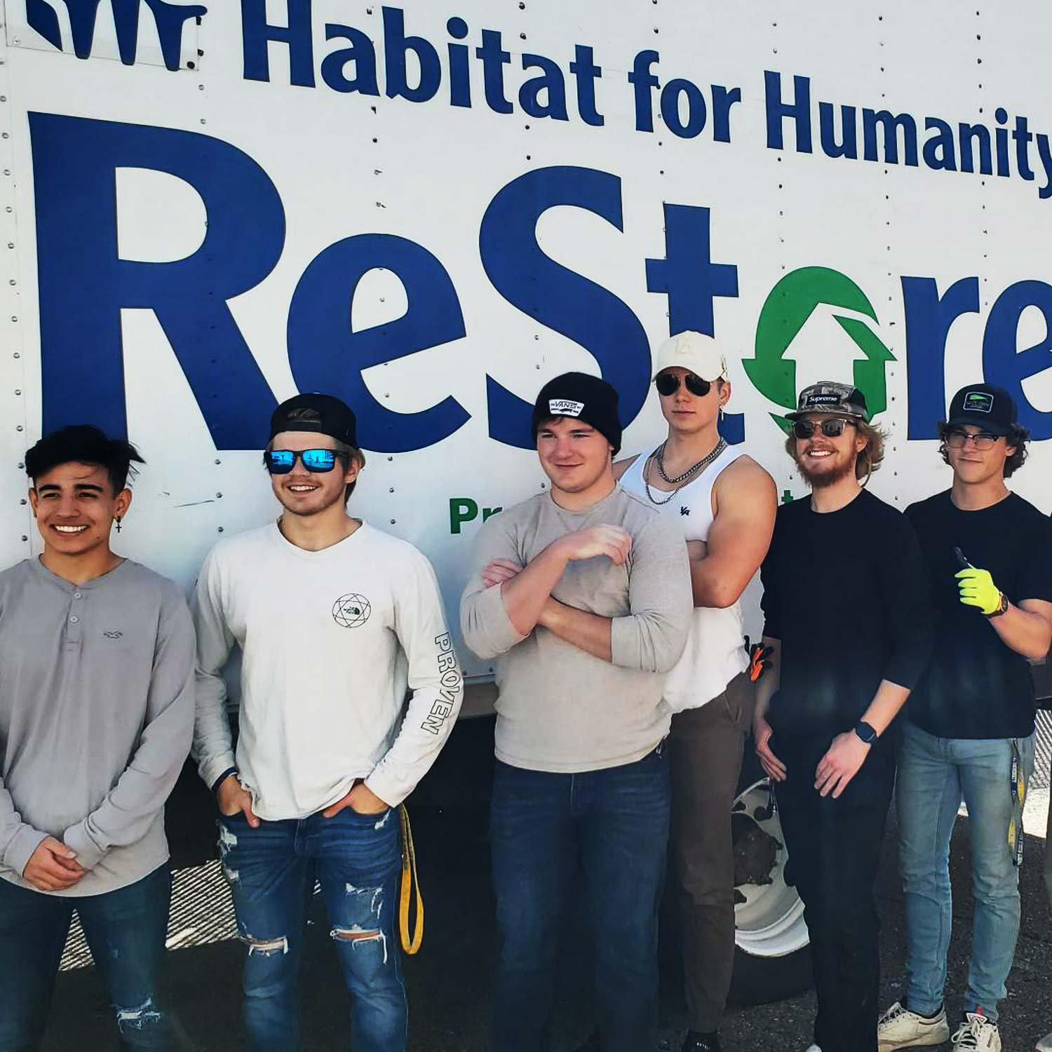 volunteers at Habitat for Humanity